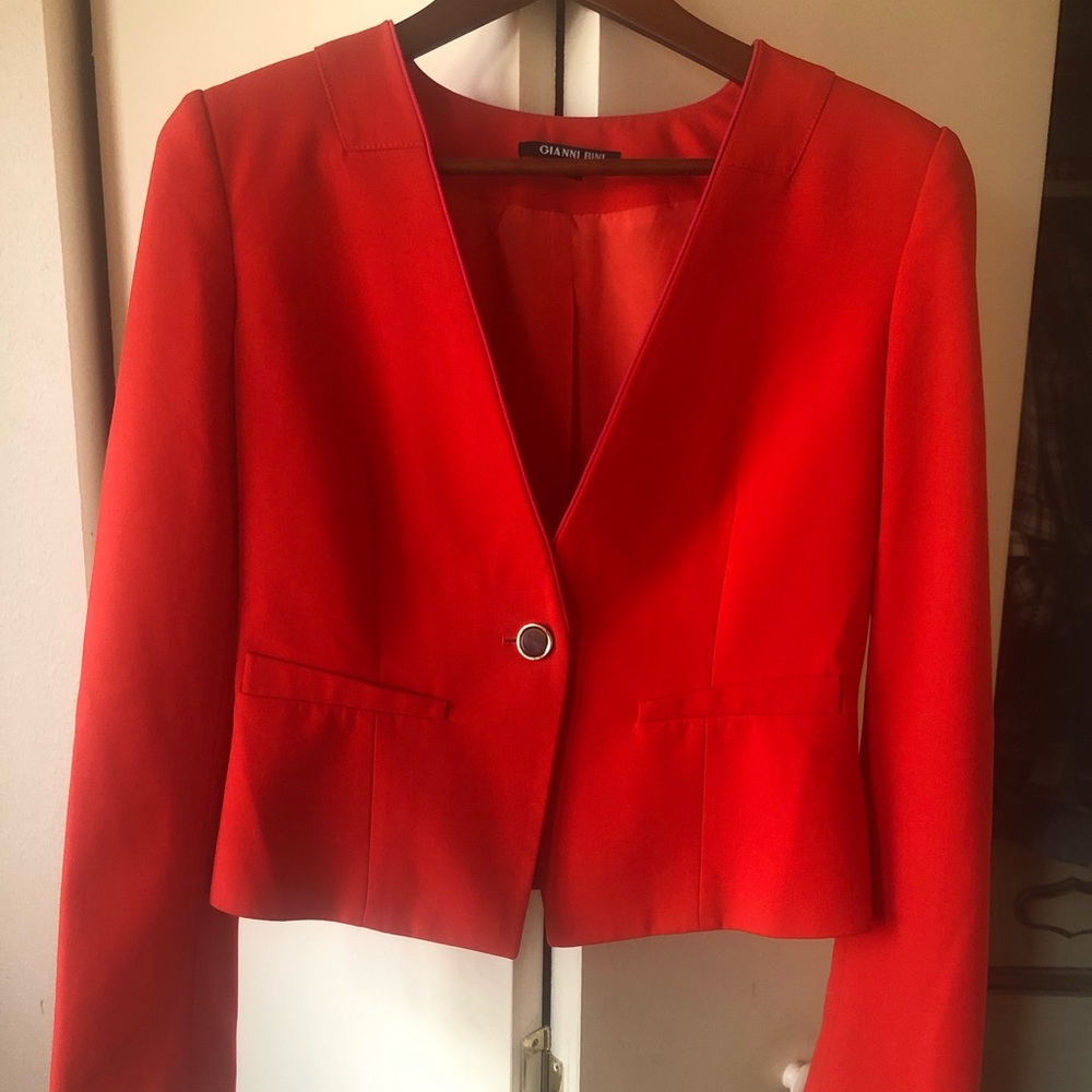 Gianni Bini bright red blazer